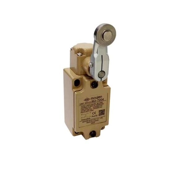 Moujen MJ-7204 Mini Limit Switch - Açısal Kol Makaralı 90 Der.