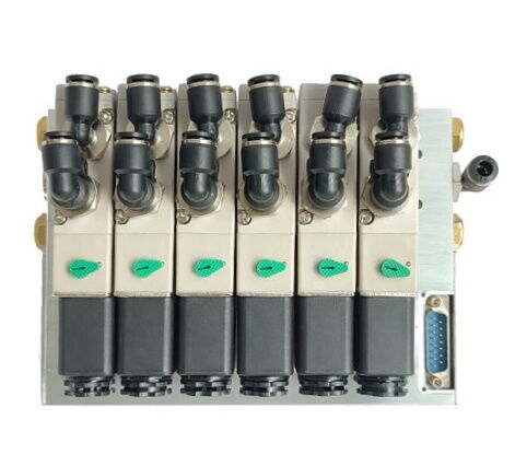 PNEUTECH 6 İstasyonlu Solenoid Valf Adası | Pnömatik Valf Manifold