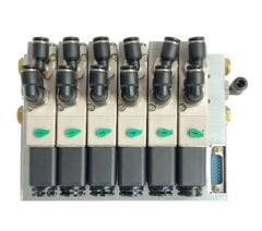 PNEUTECH 6 İstasyonlu Solenoid Valf Adası | Pnömatik Valf Manifold